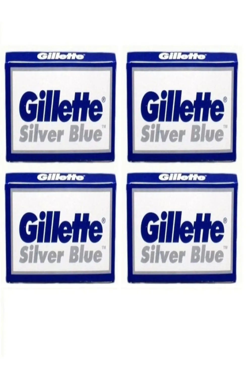 Silver Blue Jilet Paketi, 4 adet 5 li Keskin Teflon Kaplama Jilet