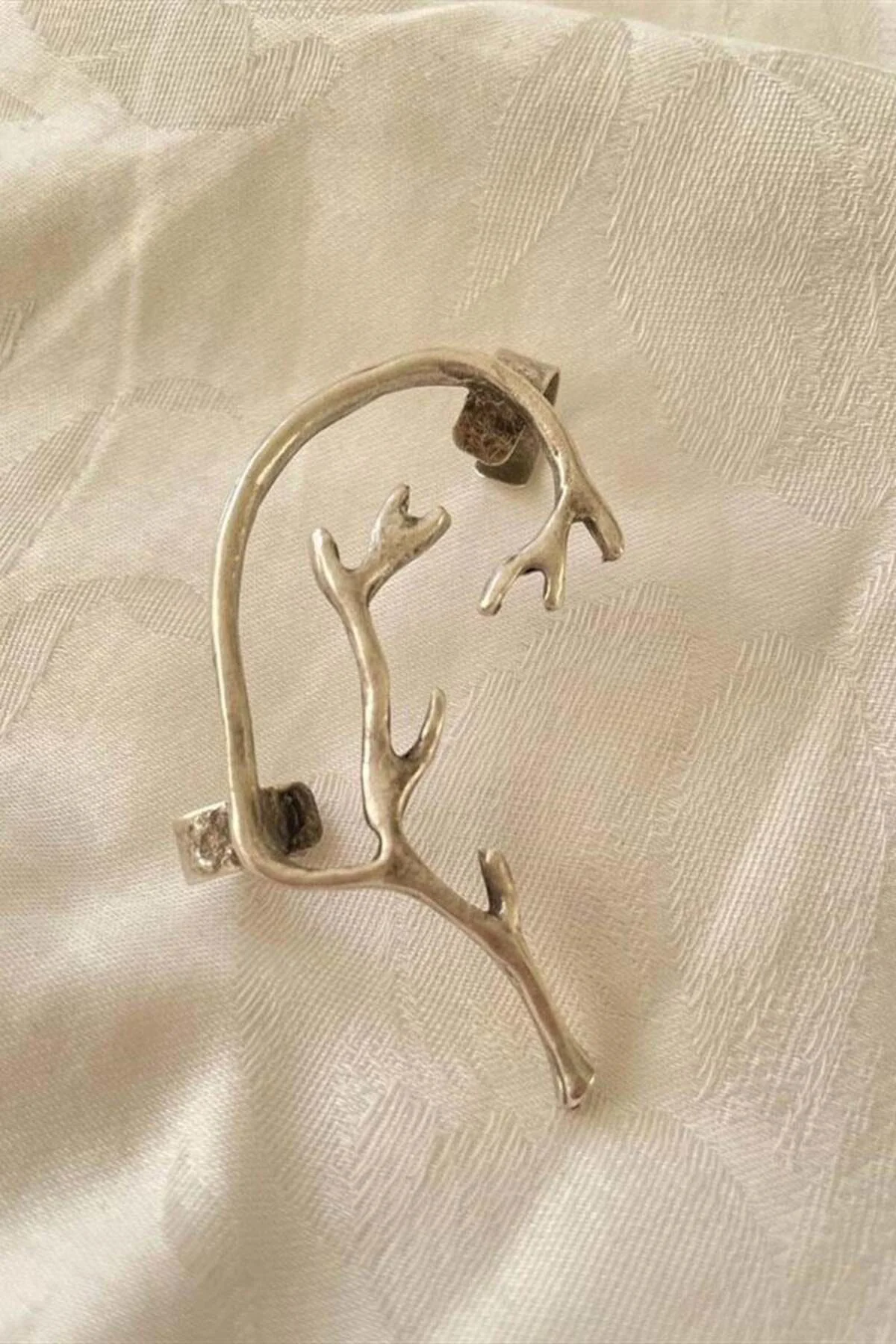 Silver Elf Kulağı Sarmal küpe
