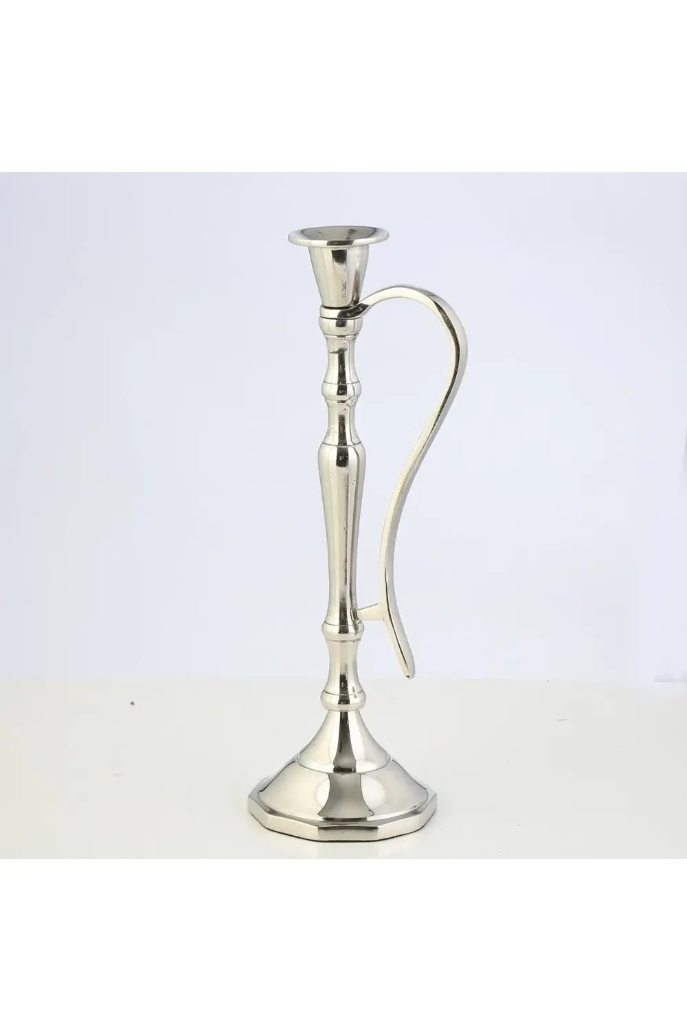 Sılver Kulplu Şamdan Büyük 8*31 CM