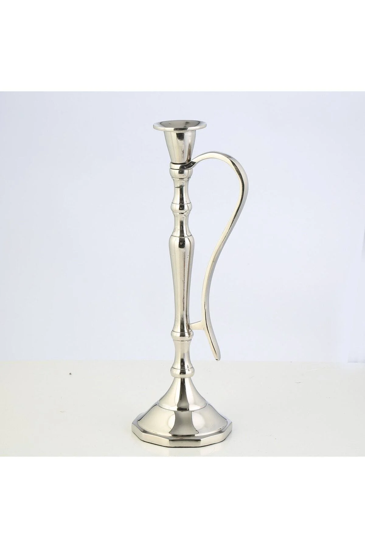 Sılver Kulplu Şamdan Büyük 8*31 CM Fiyatı, Yorumları ve Özellikleri