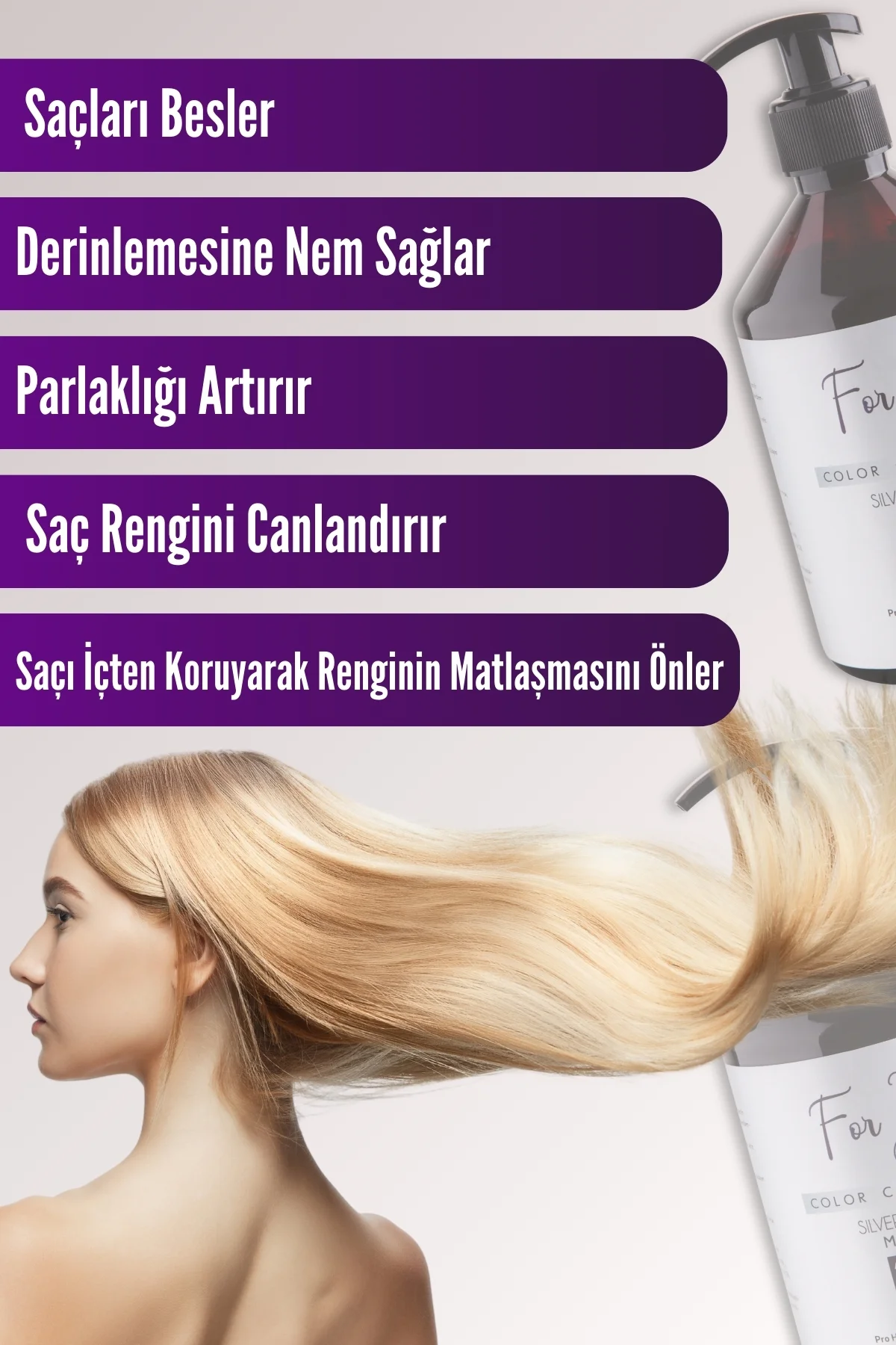 Silver Mor Şampuan (turunculaşma Karşıtı Mor Silver Şampuan)