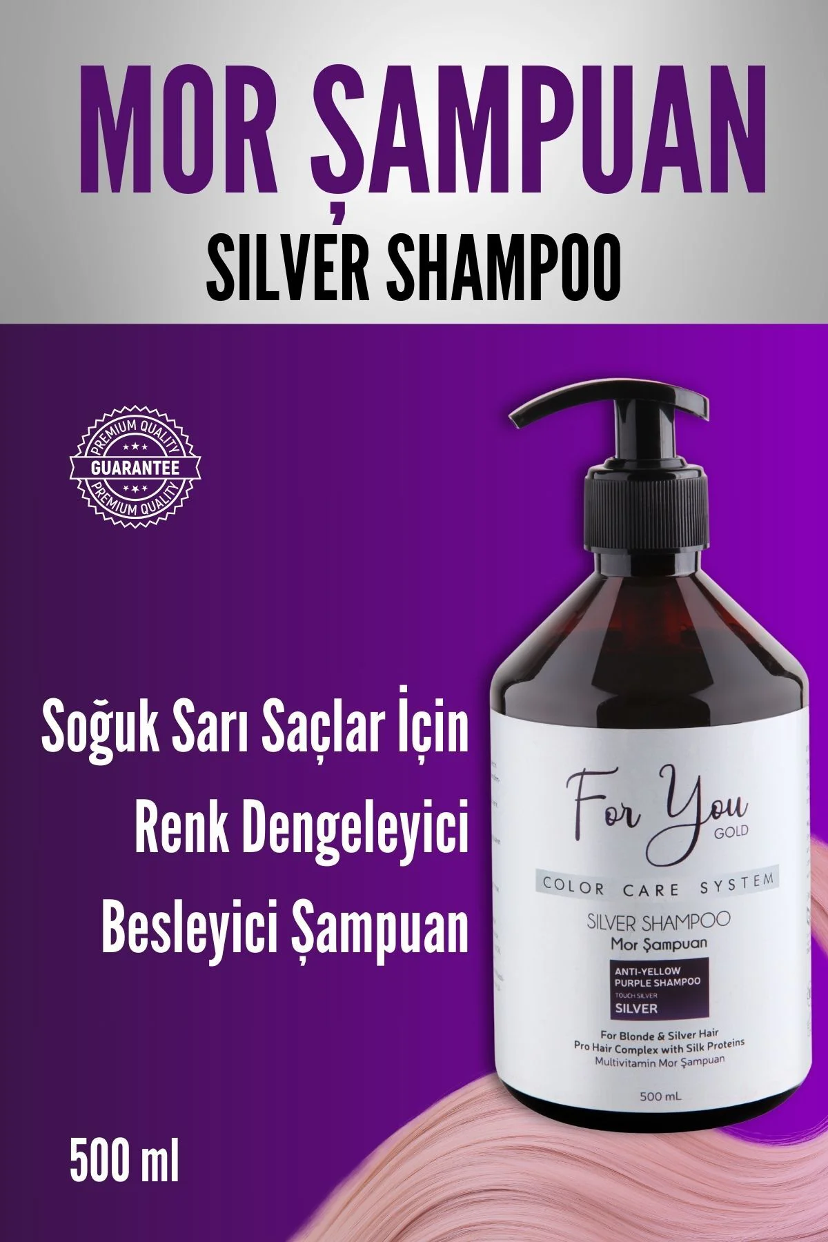 Silver Mor Şampuan (turunculaşma Karşıtı Mor Silver Şampuan)