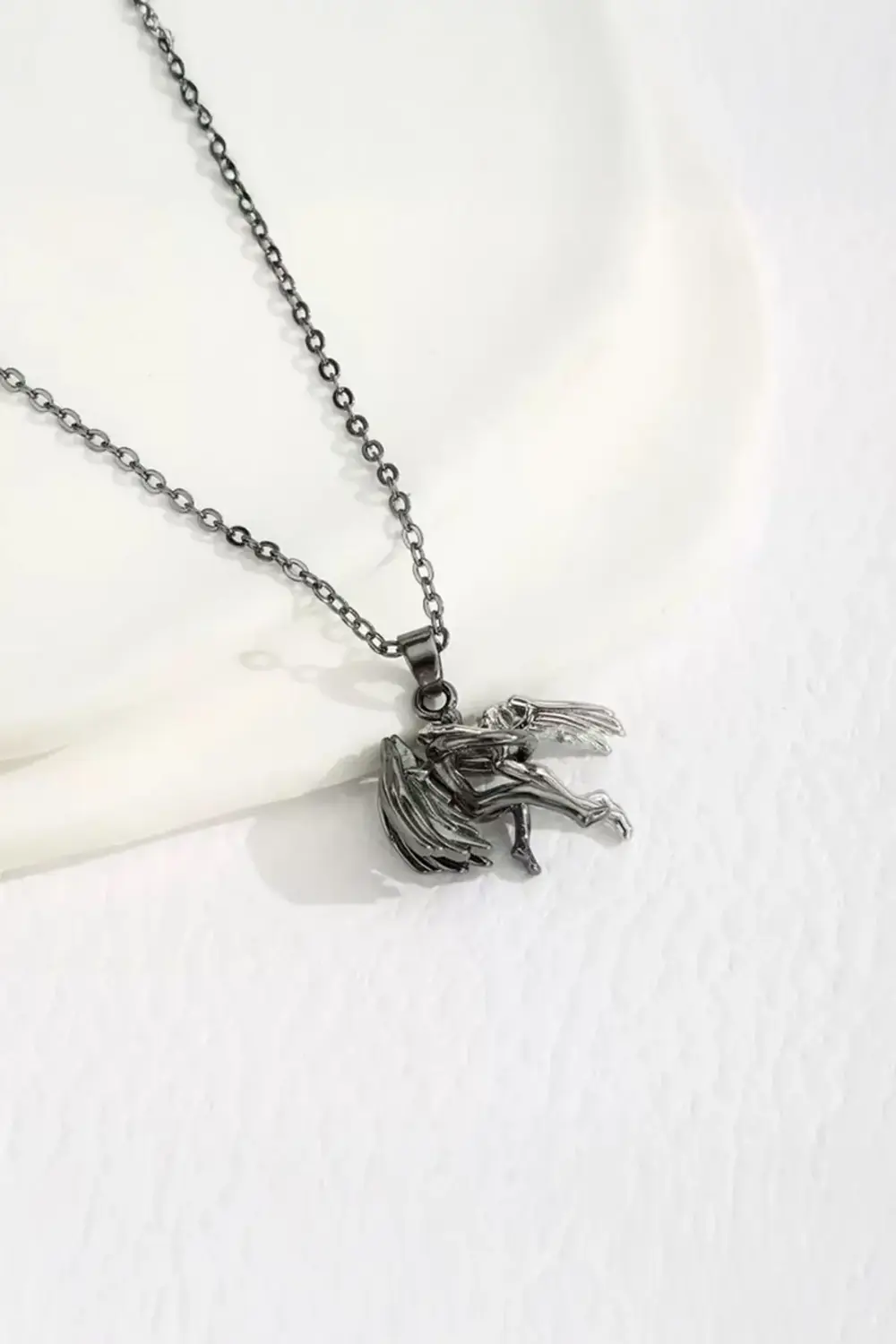 Silver Mythological Love Angel Gotik Kolye Silver Mythological Love Angel Gotik Kolye