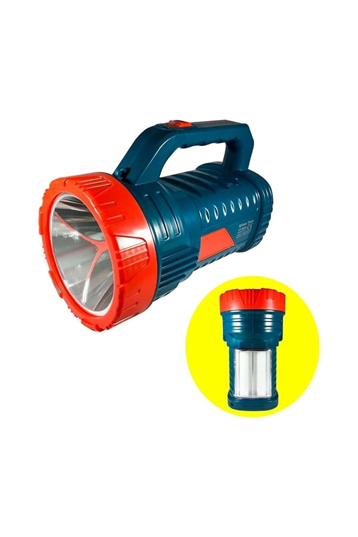 Silver Projektör 15w Led Şarjlı El Feneri Ve X2 Tüp 26smd Led Çif