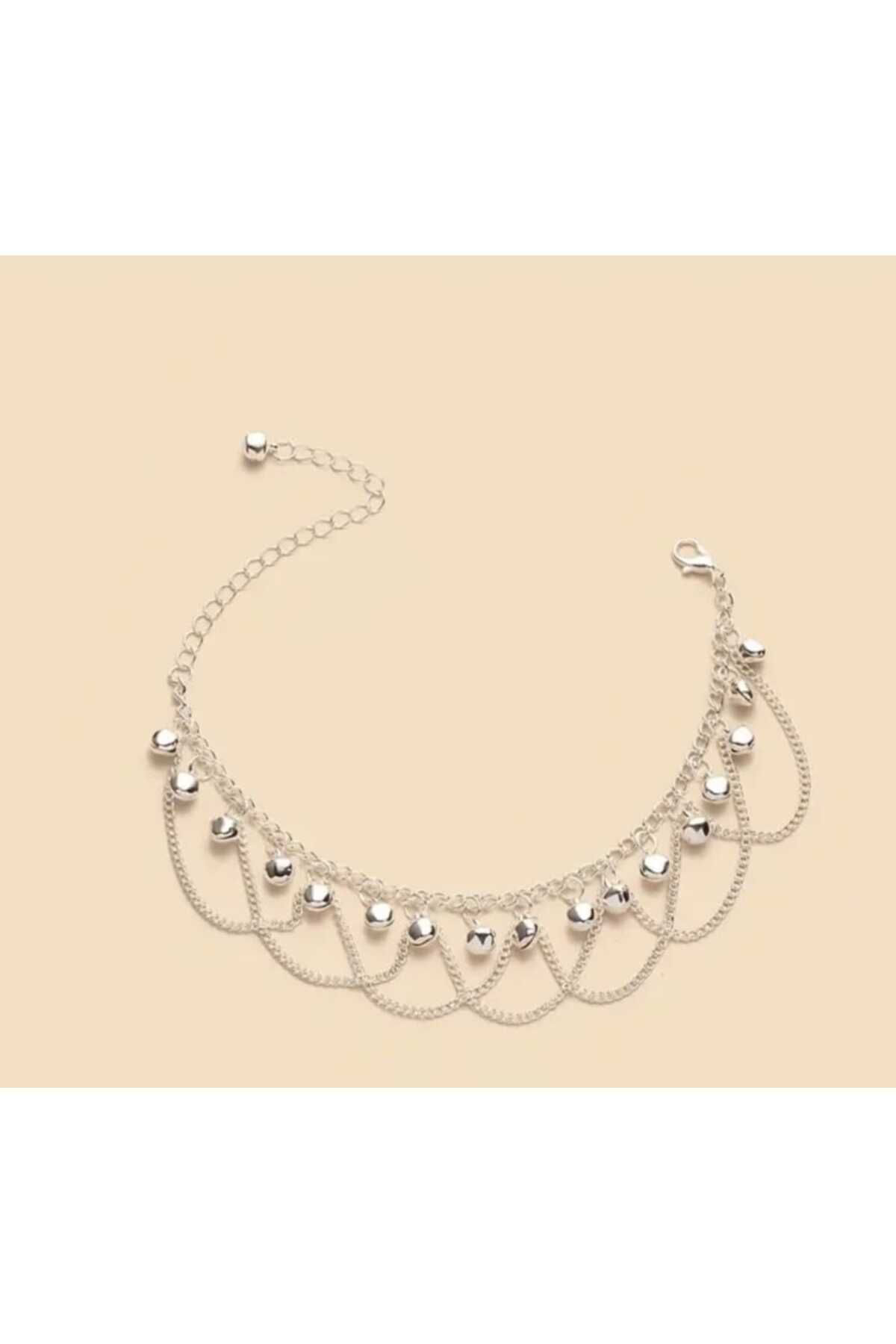 Silver Sallantılı Top Halhal