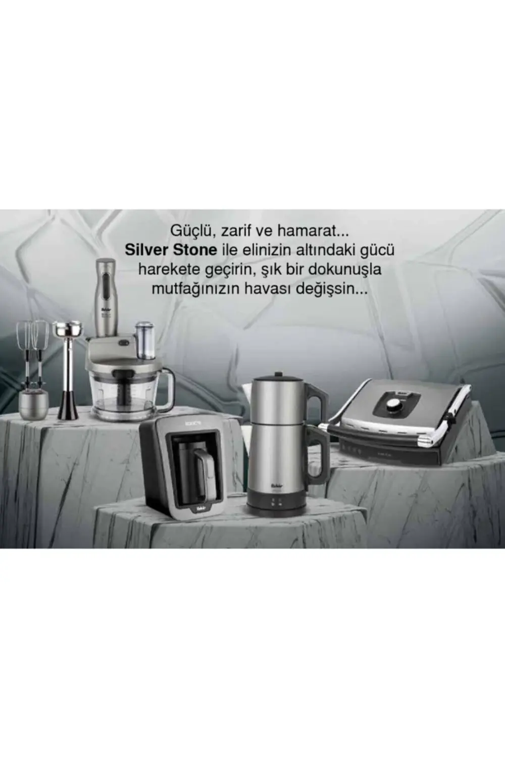 Fakir Silver Stone Serisi Paket - Gri