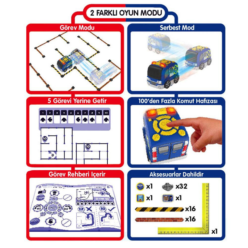 Silverlit Tooko Programlanabilen Polis Aracı Oyun Seti Silverlit Tooko Programlanabilen Polis Aracı Oyun Seti