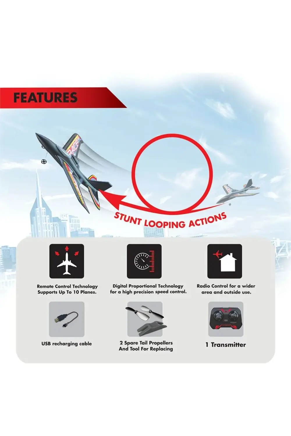 Silverlit X-Twin Loop Kumandalı Uçak 85742