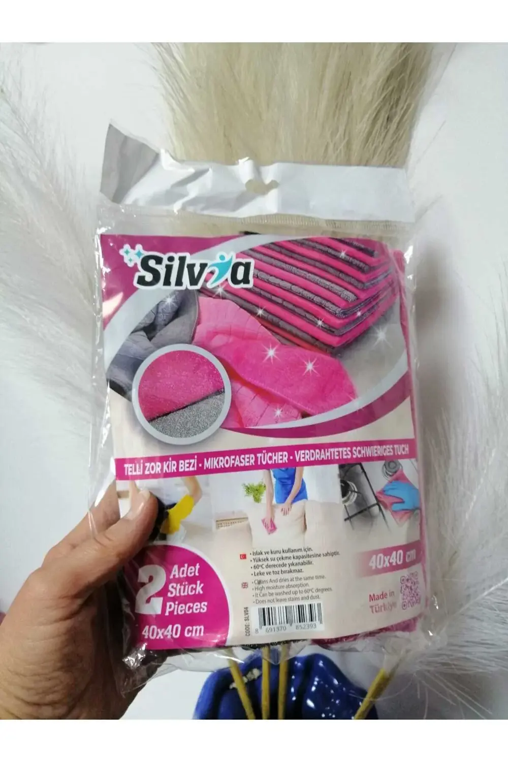 Silvia Telli Zor Kir Bezi 40X40 Cm 2'Lİ