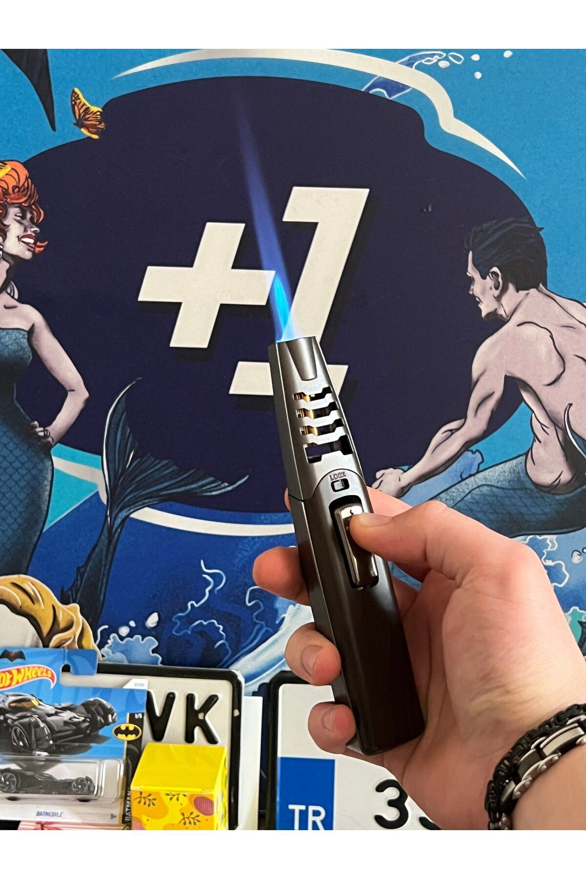 Pnp Silvio Monetti Dev Puro Çakmağı Ahşap Kabzalı Alev Sabitleme Ve G