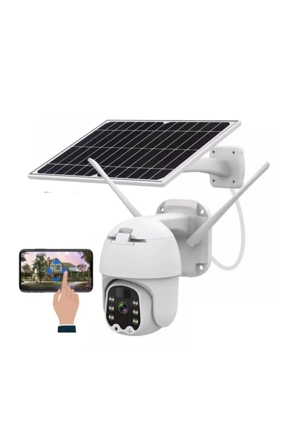 Sim Kartlı 4g Ptz 360 Hareketli Solar Güneş Enerjili 1080p Kamera