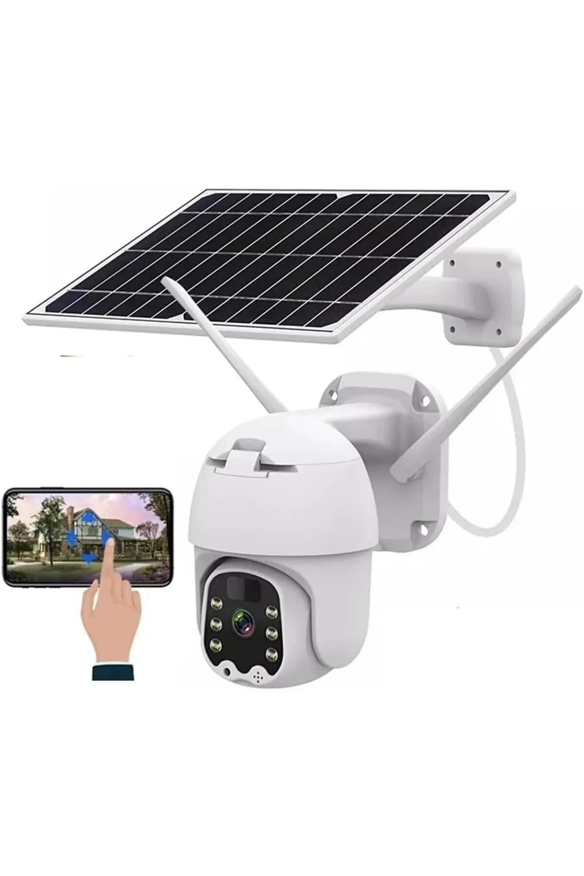 Sim Kartlı 4g Ptz 360 Hareketli Solar Güneş Enerjili 1080p Kamera Türkçe Program Son Sürüm