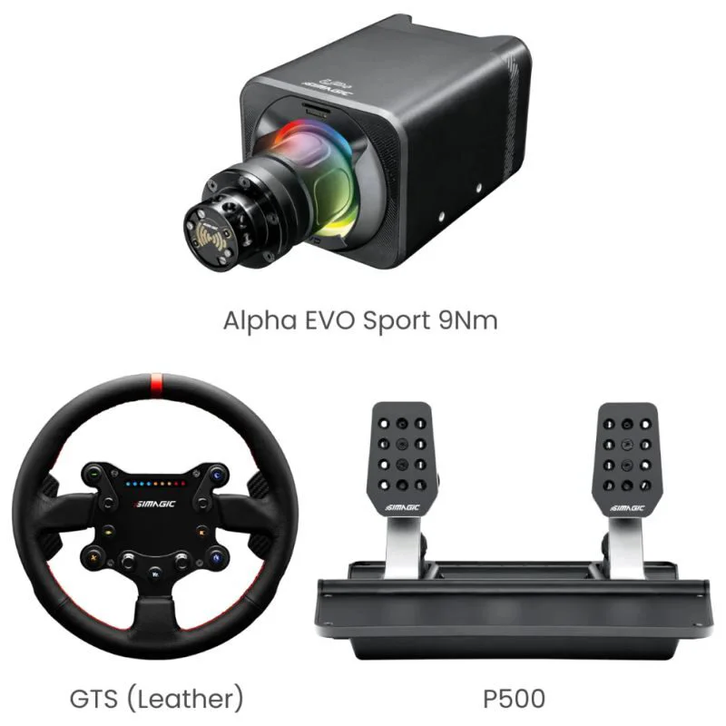 Simagic Alpha Evo Sport GT Sport P500 Direksiyon Seti Bundle Simagic Alpha Evo Sport GT Sport P500 Direksiyon Seti Bundle