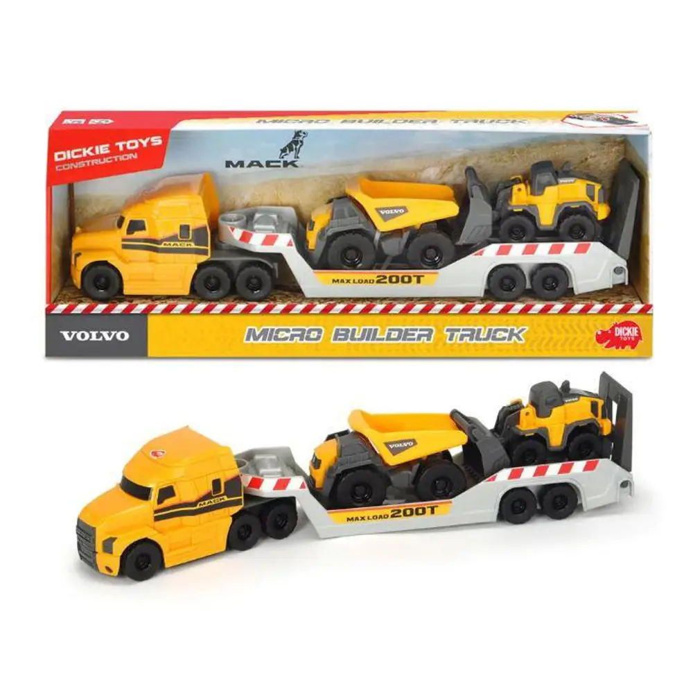 SIMBA DICKIE 3725005 MACK VOLVO MICRO BUILDER-12