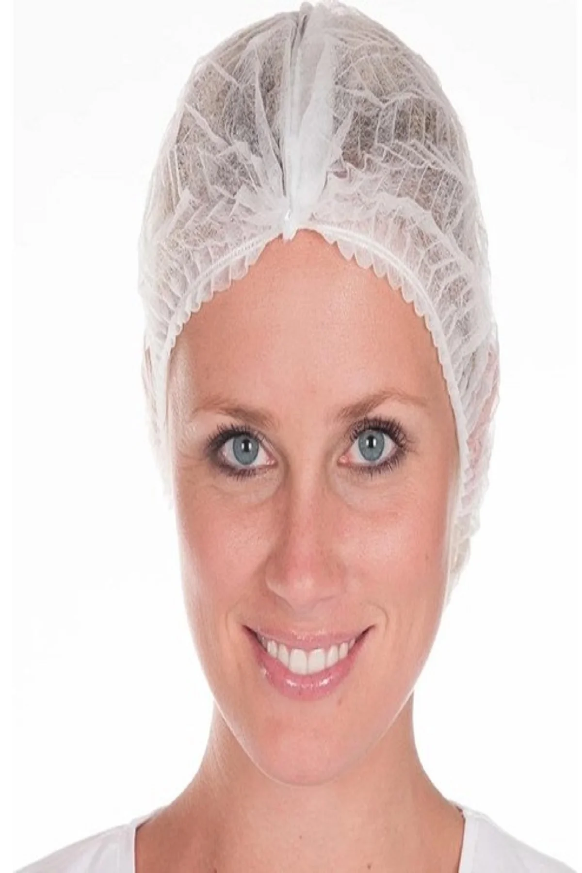 SİMEREV GLOBAL 400 Adet Paket Tek Kullanımlık Bone Beyaz 40x42 Cm