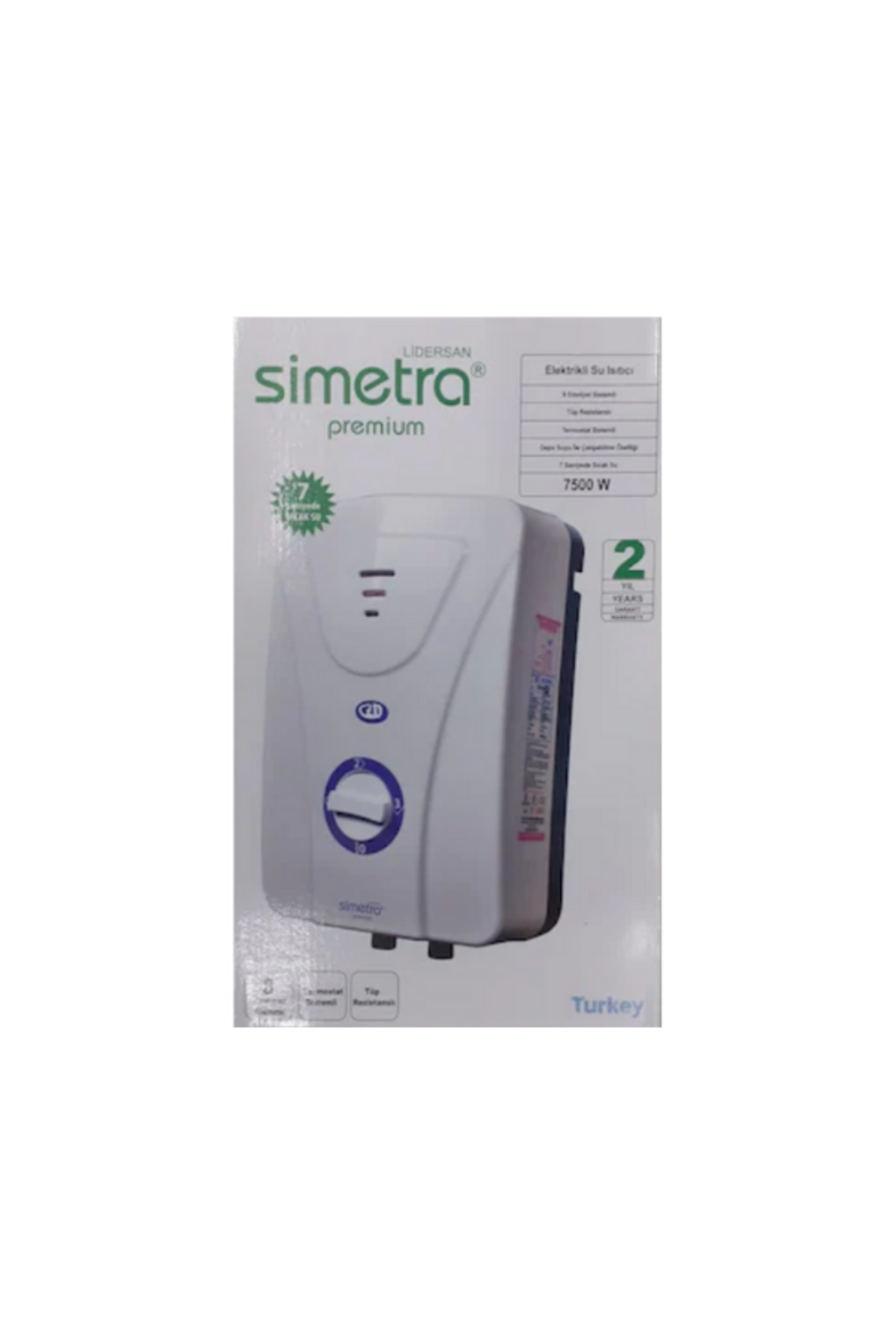 Simetra Premium Elektrikli Şofben