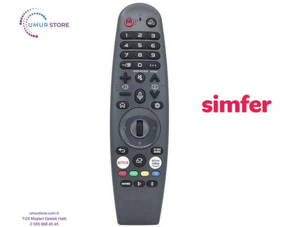 Simfer 55SFSW6M Webos Smart Televizyon Kumandası-Mikrofonlu