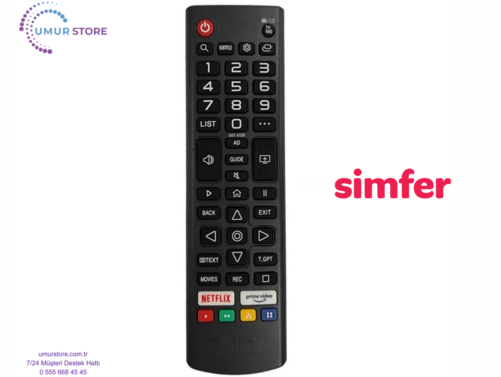 Simfer Webos Televizyon Uyumlu Kumanda-Mikrofonsuz