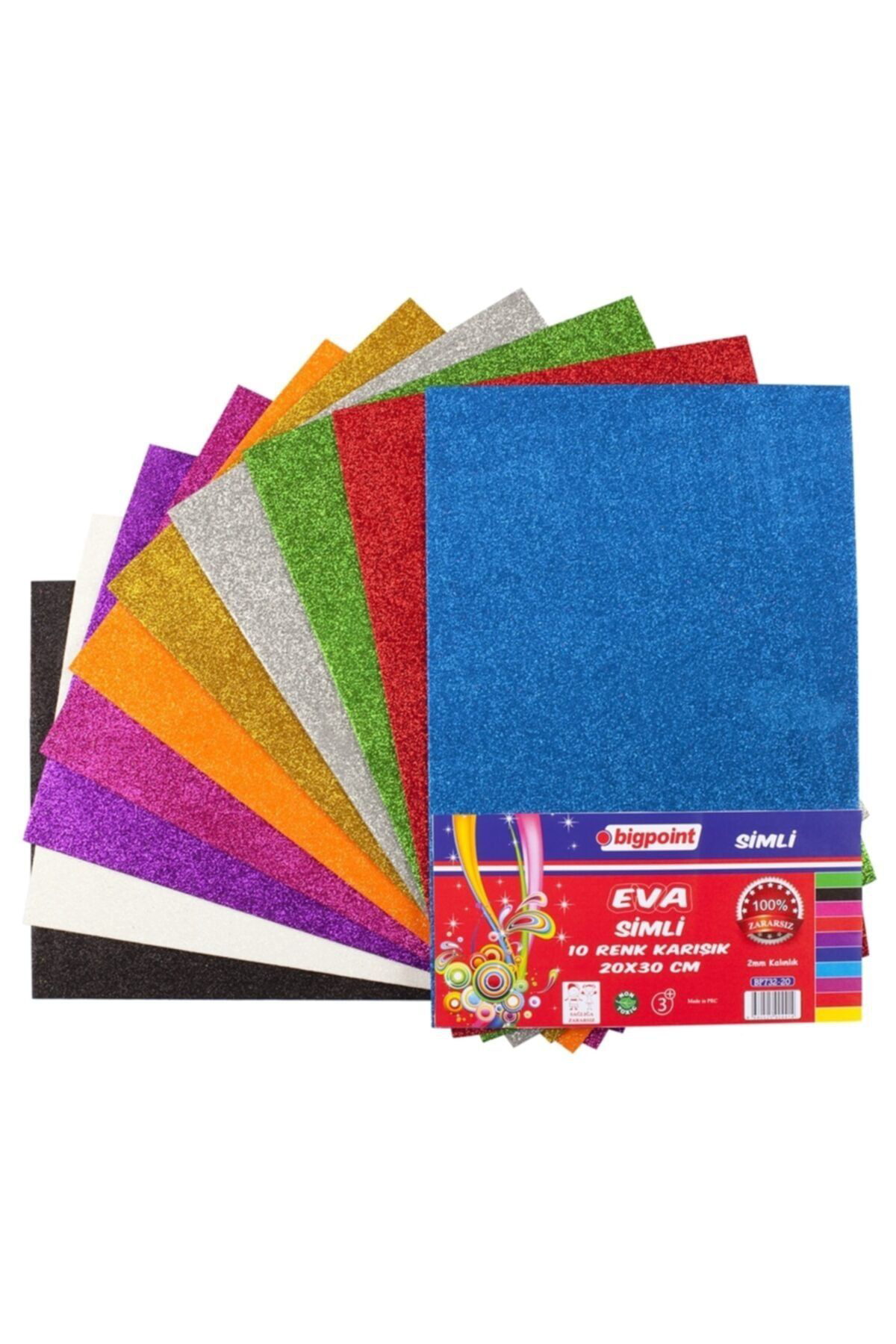 Bigpoint Simli Eva 20X30cm Karışık 10 Renk