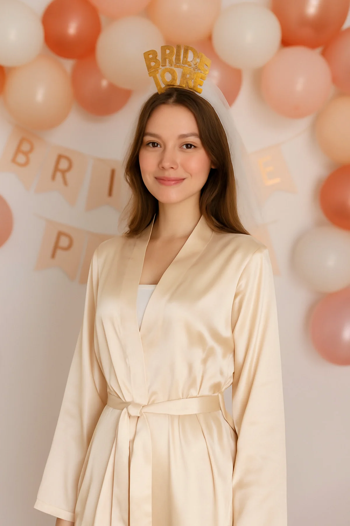 Simli Keçe Gold Bride Tobe Yazılı Taç - Beyaz, Bekarlığa Veda ve Kına Partisi Tacı Aksesuarı