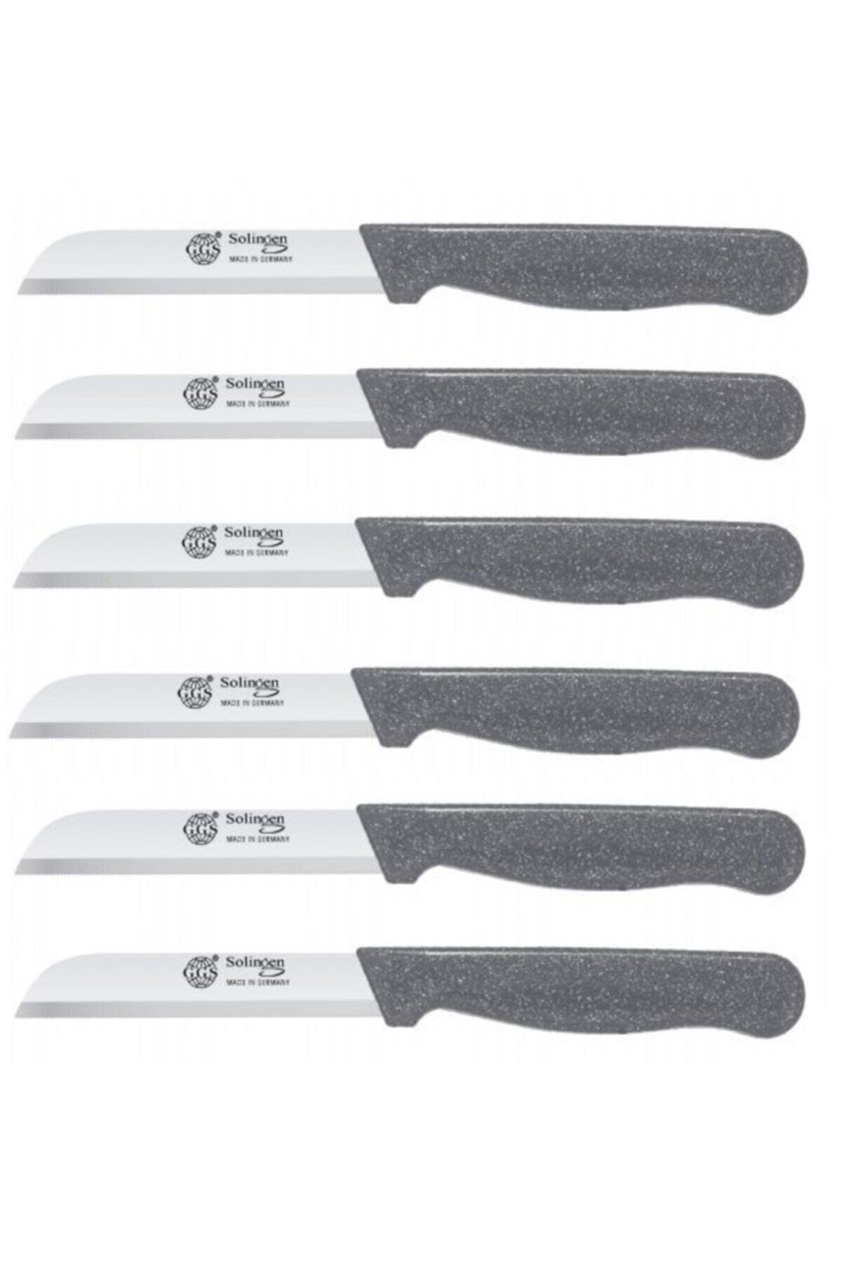 Solingen Simli Meyve Bıçağı 6'Lı Gri