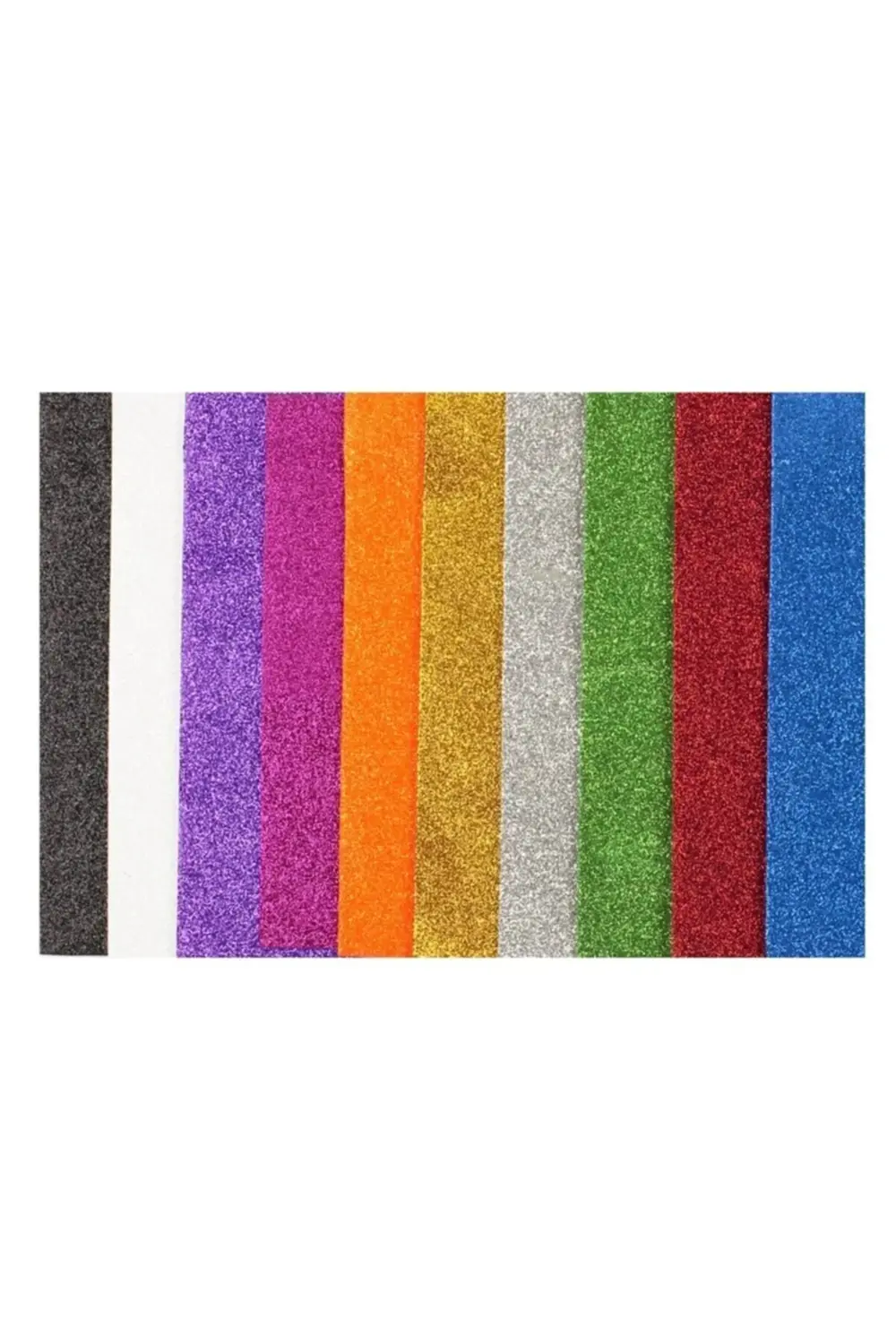 Simli Yapışkanlı Eva 50x70cm Karışık 10 Renk