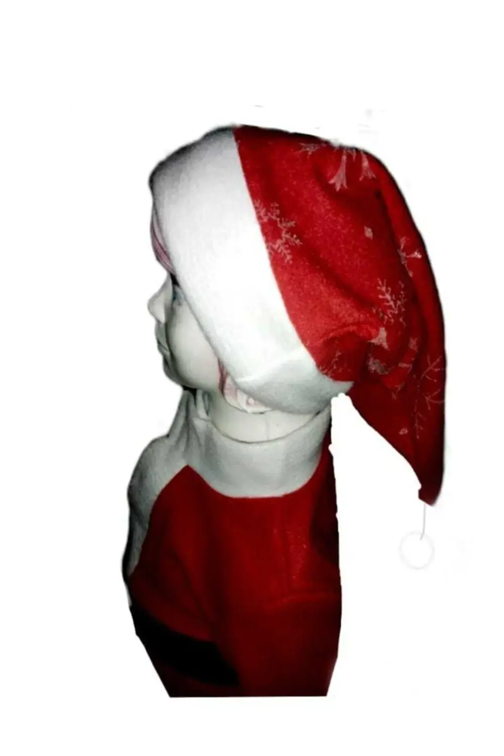 Simli Yılbaşı Şapka - Noel Anne Şapkası Çocuk - Yeni Yıl Şapkası