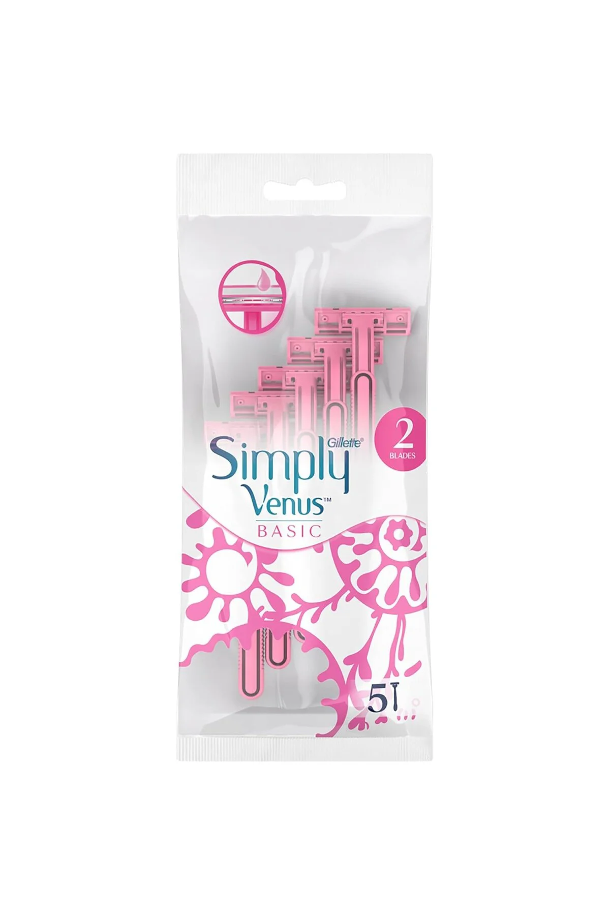 Simply Venus 2 Basic Kullan At Kadın Tıraş Bıçağı 5 Adet Simply Venus 2 Basic Kullan At Kadın Tıraş Bıçağı 5 Adet