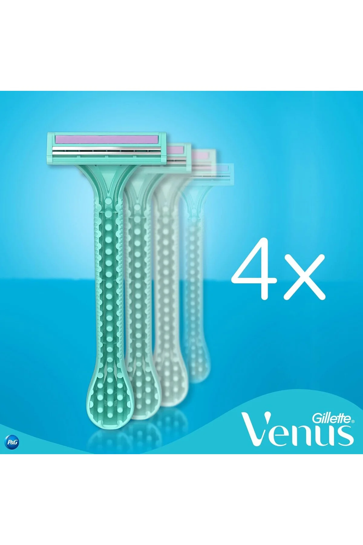 Simply Venus 2 Kullan At Kadın Tıraş Bıçağı 4'lü 2li paket