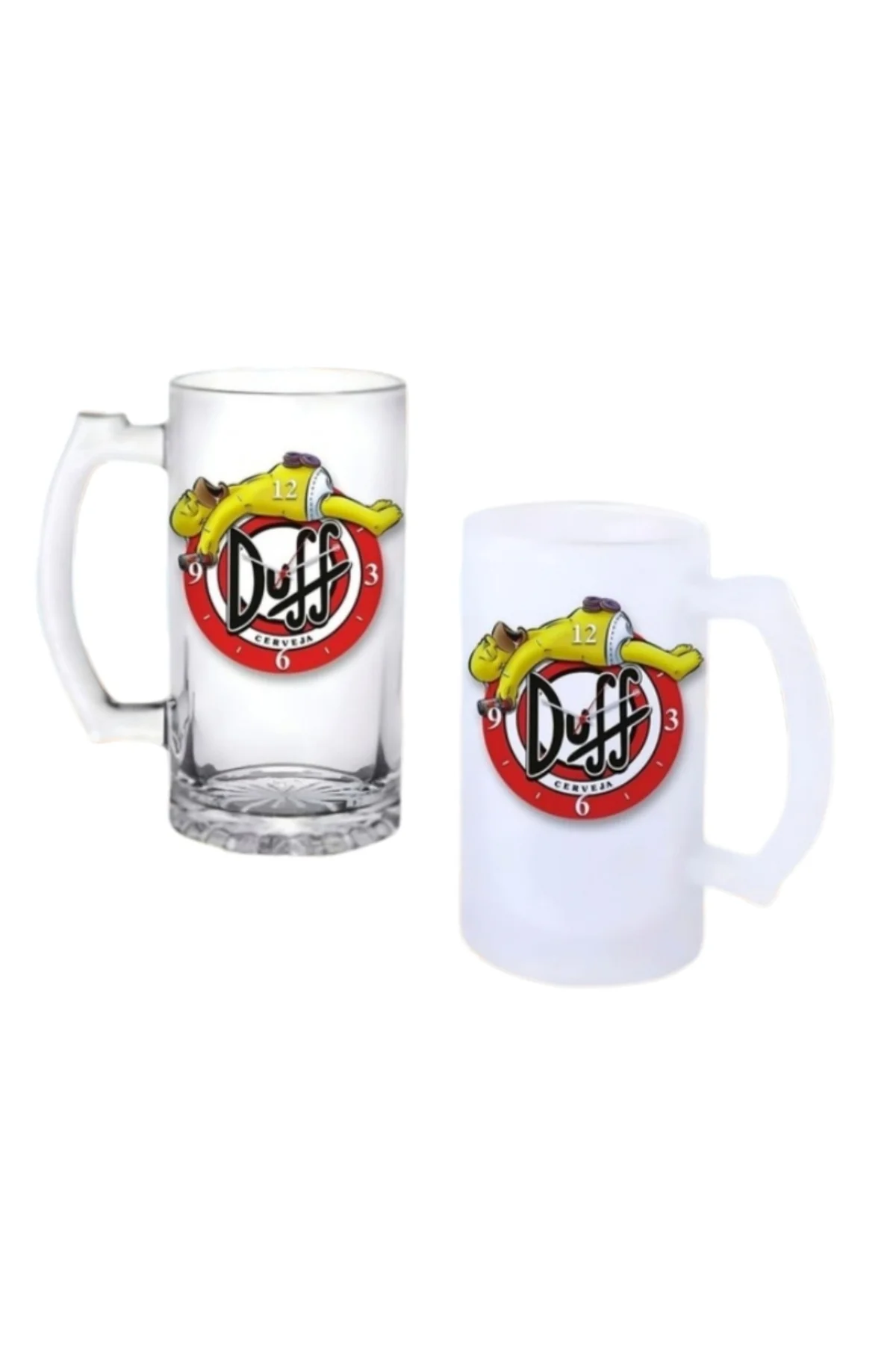 Simpson Duff Kulplu Bira Bardağı Buzlu veya Şeffaf Seçenekli 0203