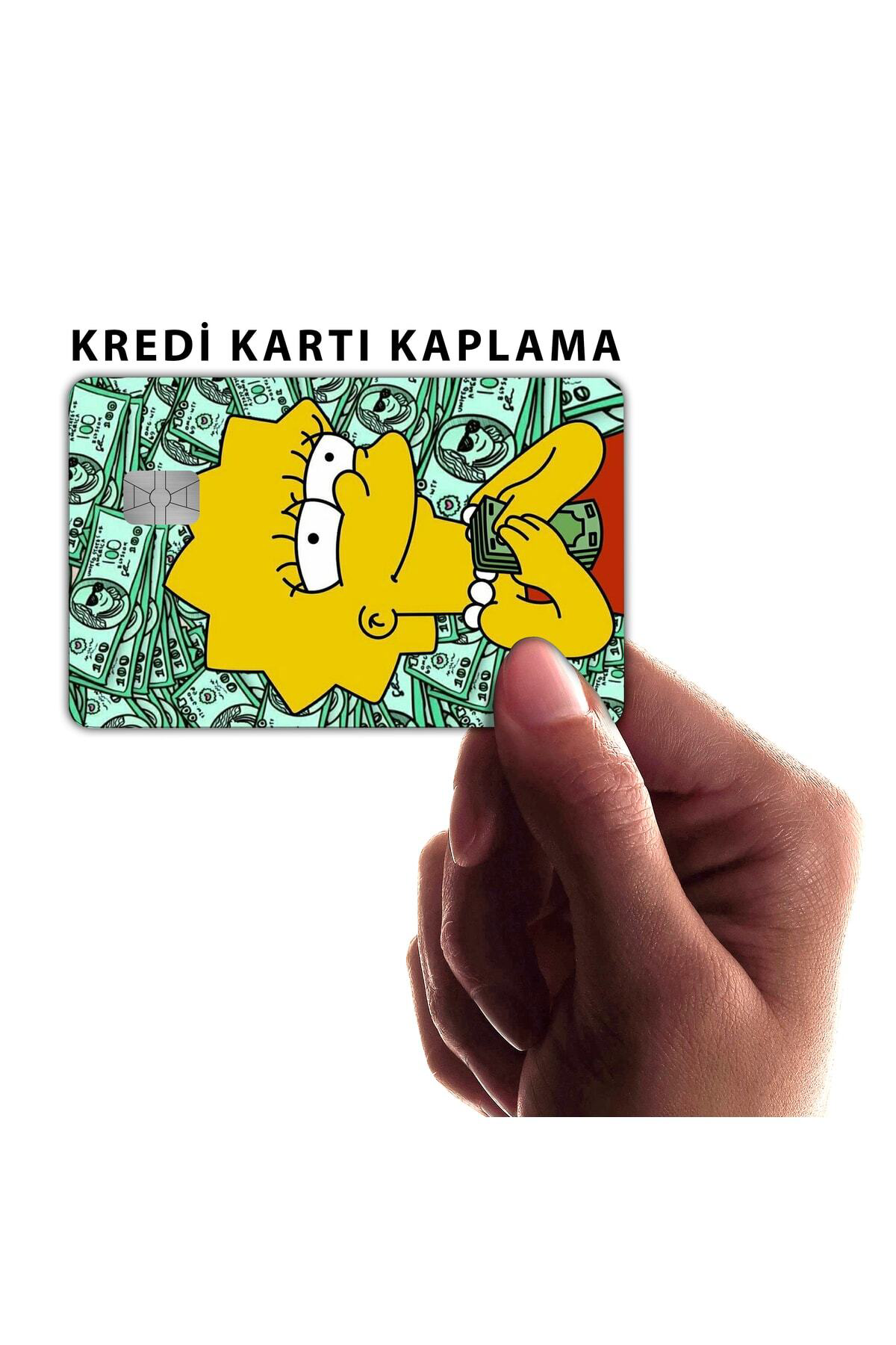 Simpson Lisa Kredi Kartı Kaplama sticker