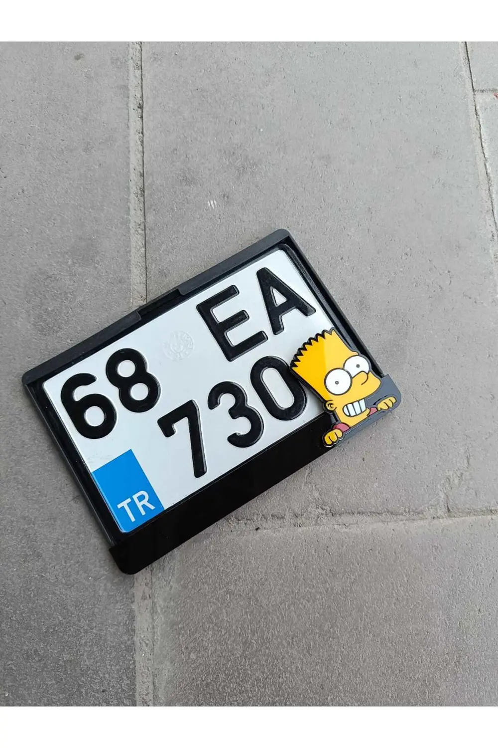 Simpson Motor Plakalık | Motorsiklet Plakalık | Lazer Kesim Plaka