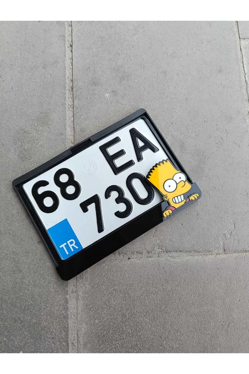 Simpson Motor Plakalık | Motorsiklet Plakalık | Lazer Kesim Plaka