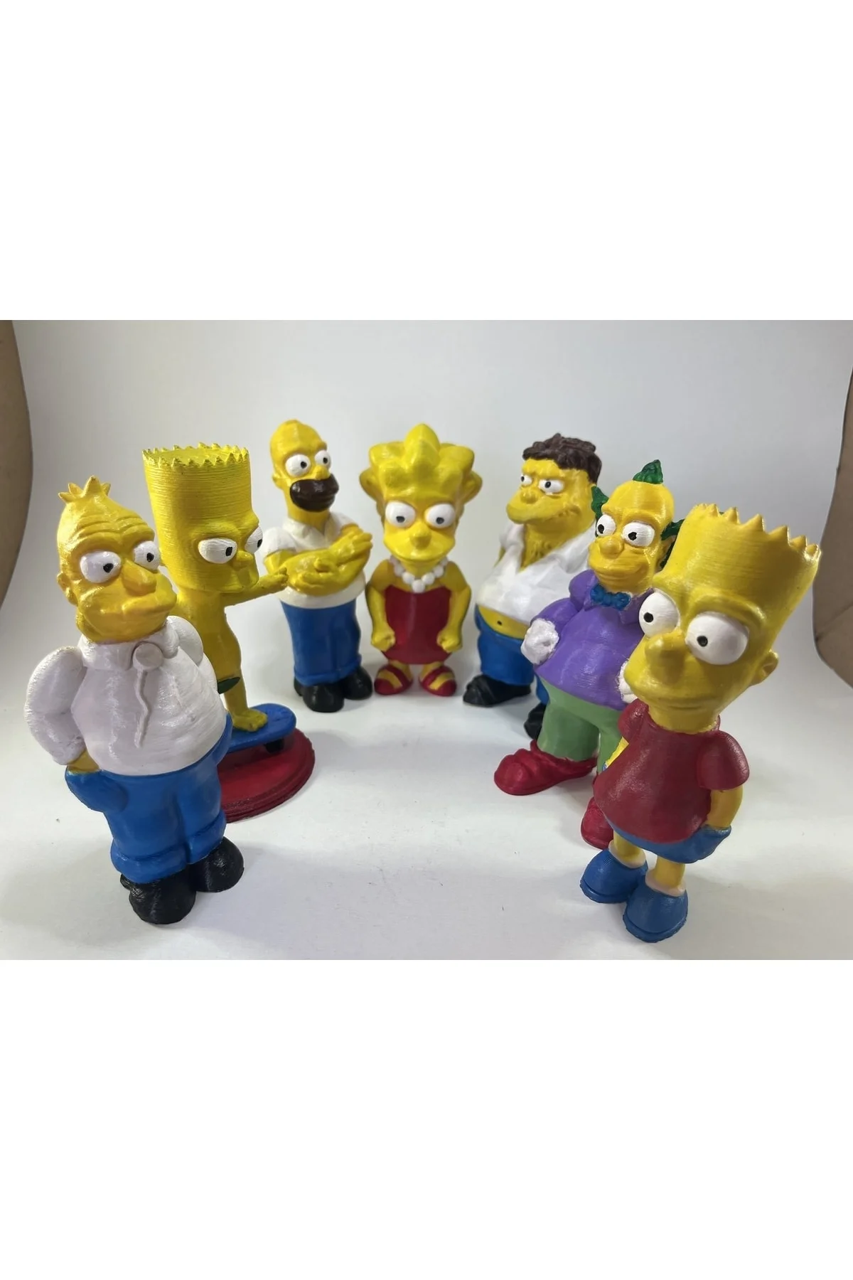 Simpsonlar ailesi 7 adet 13 cm