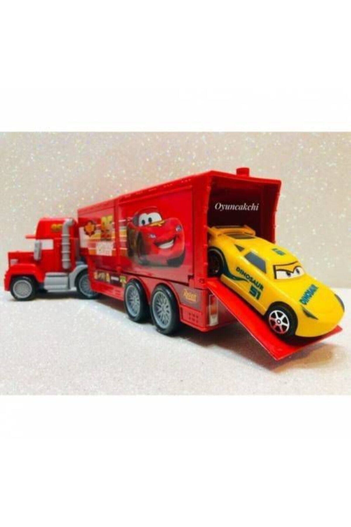 Suden Şimşek Mcqueen Tır 2 Araçlı Kapakları Açılabilen Tır