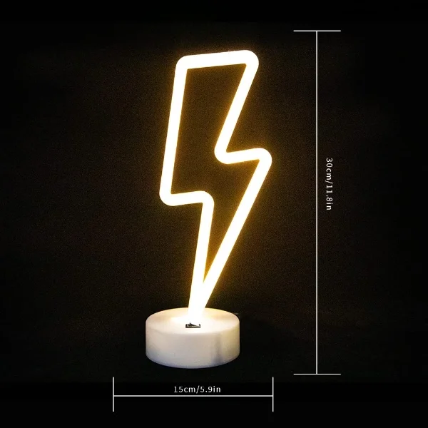 Şimşek Neon LED Lamba Şimşek Neon LED Lamba