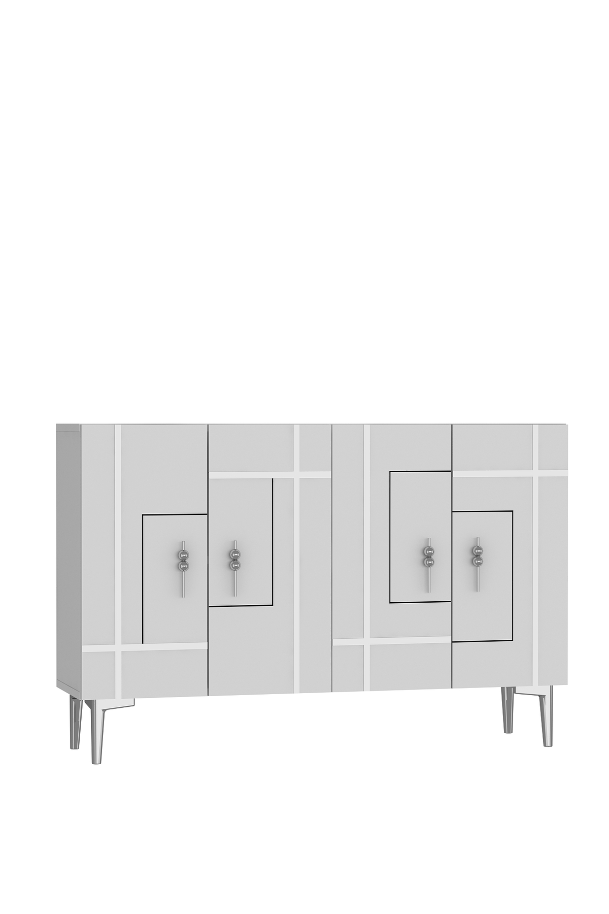 Cantek Dizayn Sinact (Km120) Konsol Beyaz-Gümüş