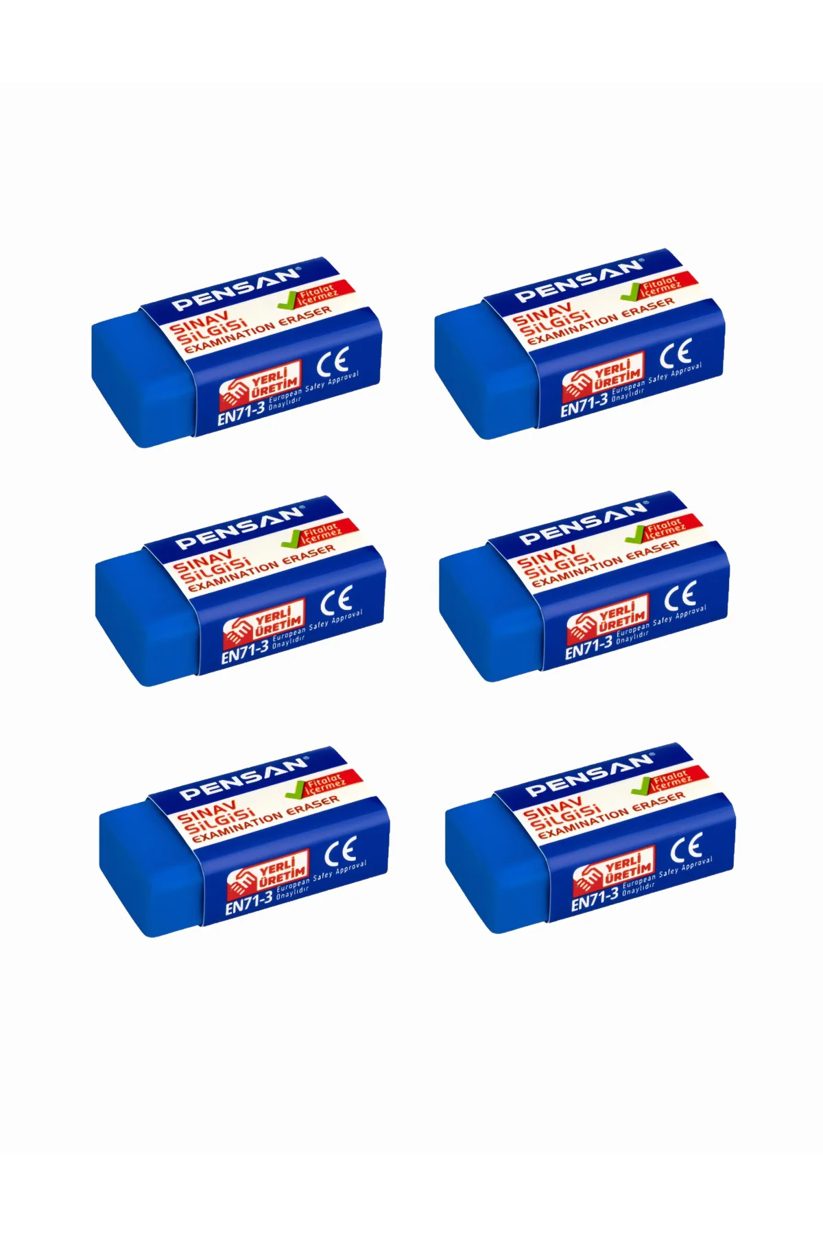 sınav silgisi 6lı set yumuşak iz bırakmayan yeni ürün