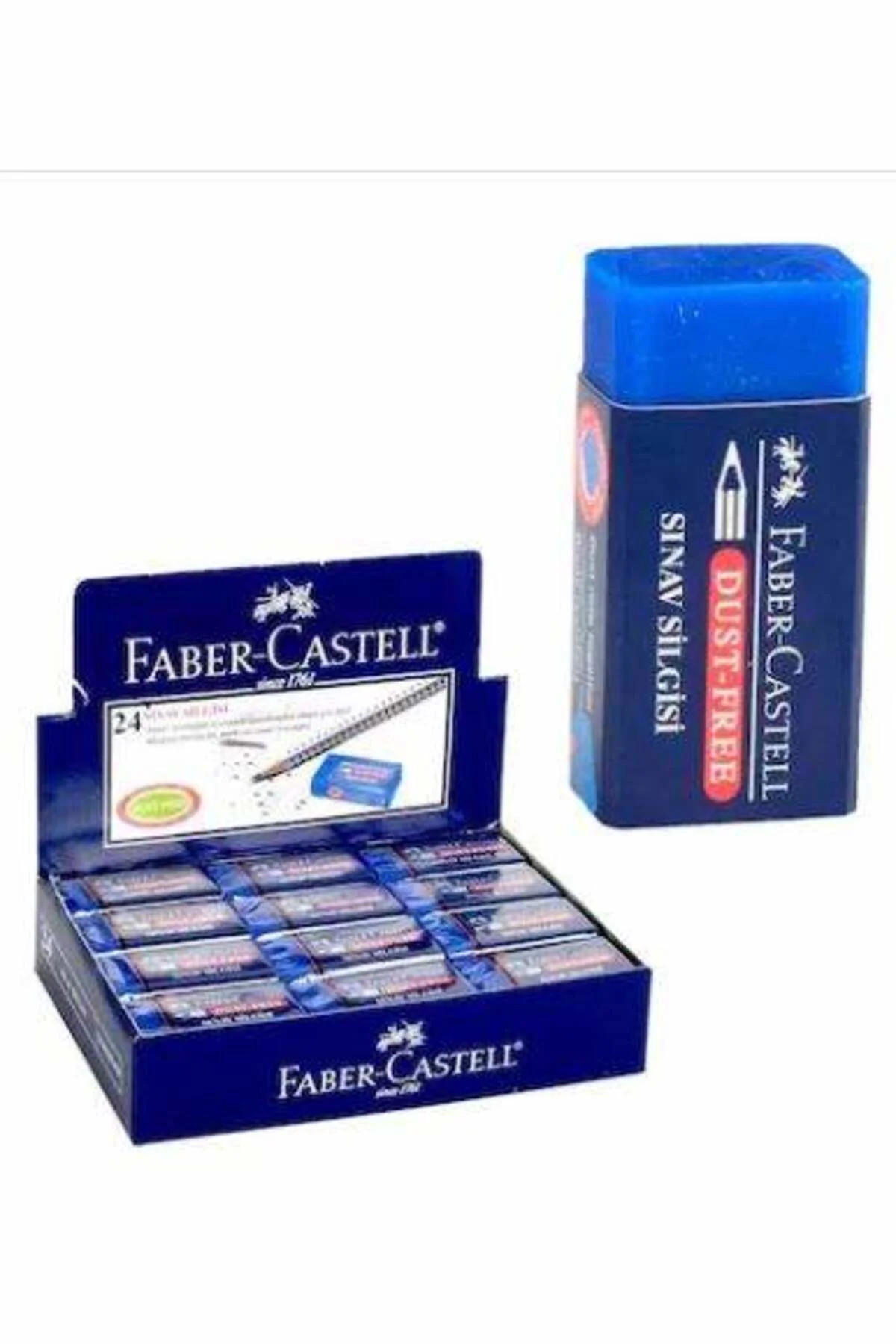 Sınav Silgisi, Dust‑Free, 3'lü Set, Yumuşak kenar, Kompakt form, 