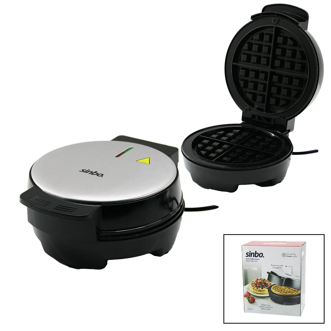 Sinbo Belçika Waffle Makinesi - 4 Waffle Kapasiteli - Yapışmaz Plaka Fiyatı, Yorumları ve Özellikleri