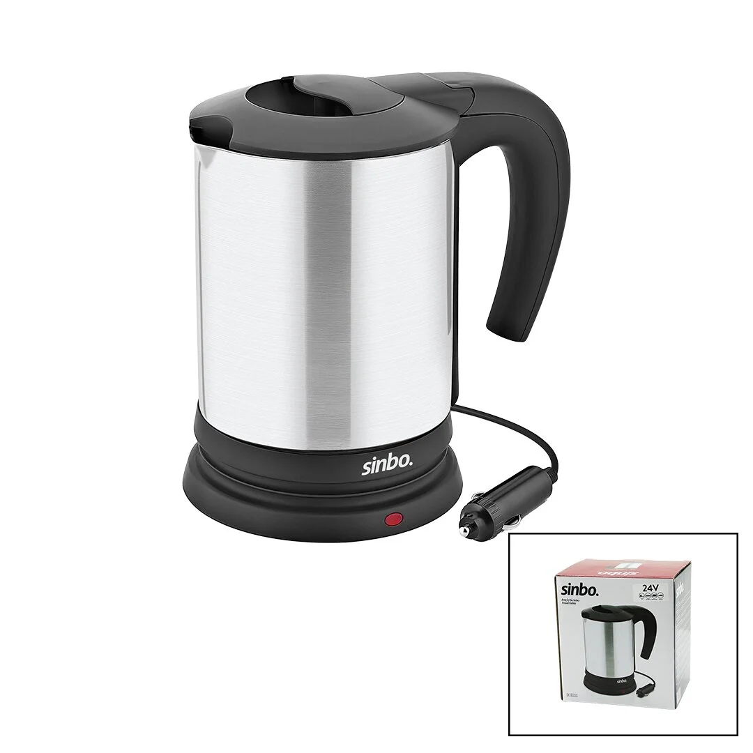 Sinbo Sk-8034 24v Araç İçi Kettle Paslanmaz Çelik Su Isıtıcısı 0.8lt 200w Çakmaklık Fişli Plastik Kapak - Kulp Bx40 Sinbo Sk-8034 24v Araç İçi Kettle Paslanmaz Çelik Su Isıtıcısı 0.8lt 200w Çakmaklık Fişli Plastik Kapak - Kulp Bx40