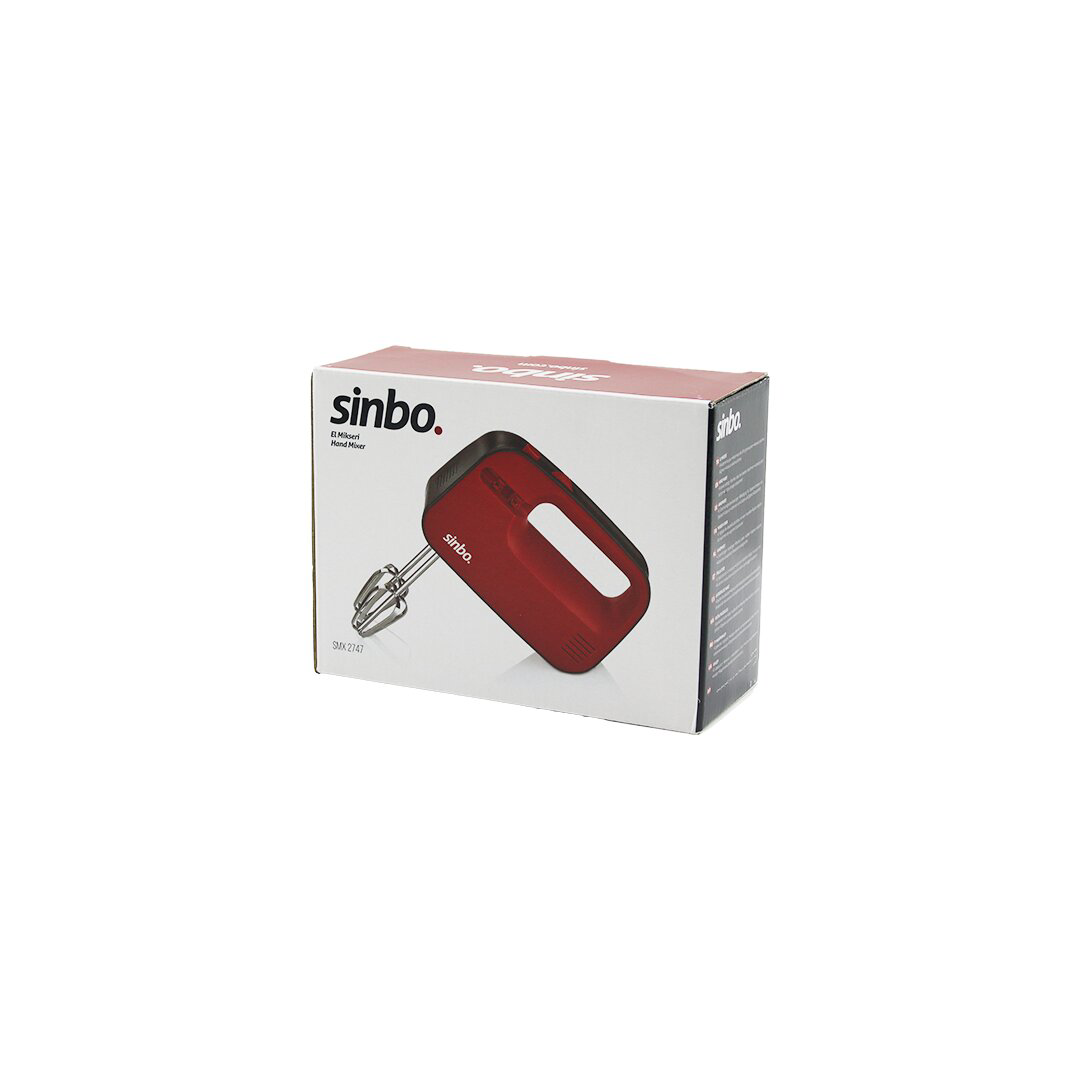 Just Cheap Store Sinbo Smx-2747 Bordoel Mikseri Çelik Çiftçirpma Aparati 3 Kademe 