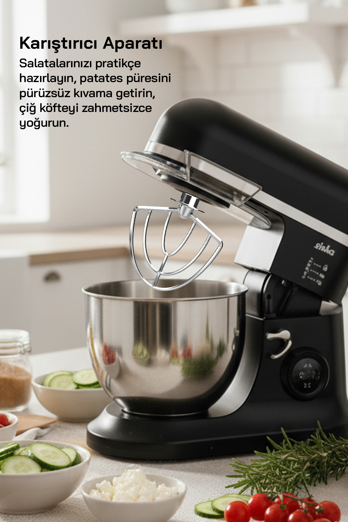 Sinbo SMX-2773 / Dijital Ekranlı Zaman Ayarlı Stand Mikser / 7.5 Sinbo SMX-2773 / Dijital Ekranlı Zaman Ayarlı Stand Mikser / 7.5