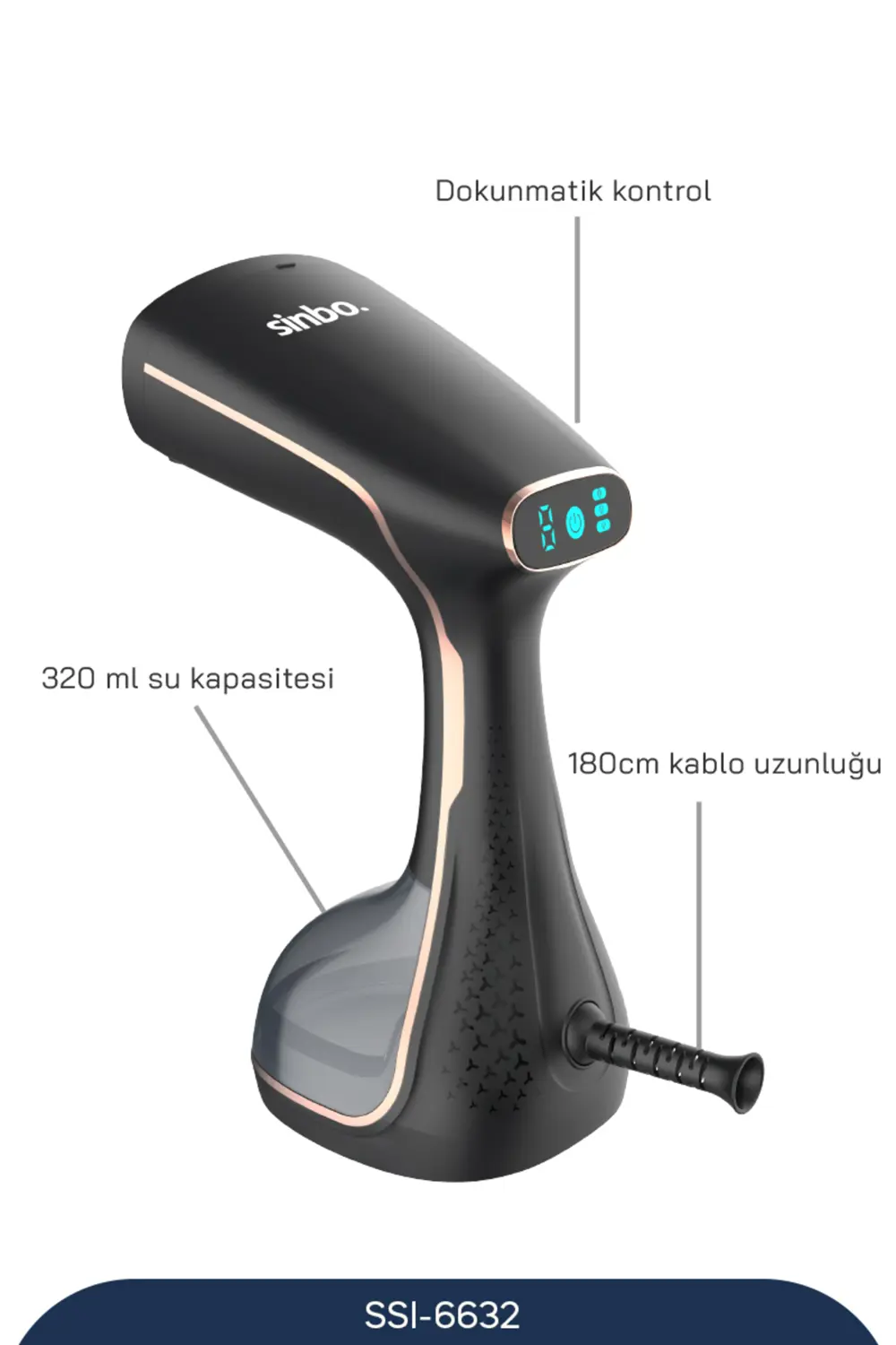 Sinbo SSI-6632 Buharlı Kırışık Giderici