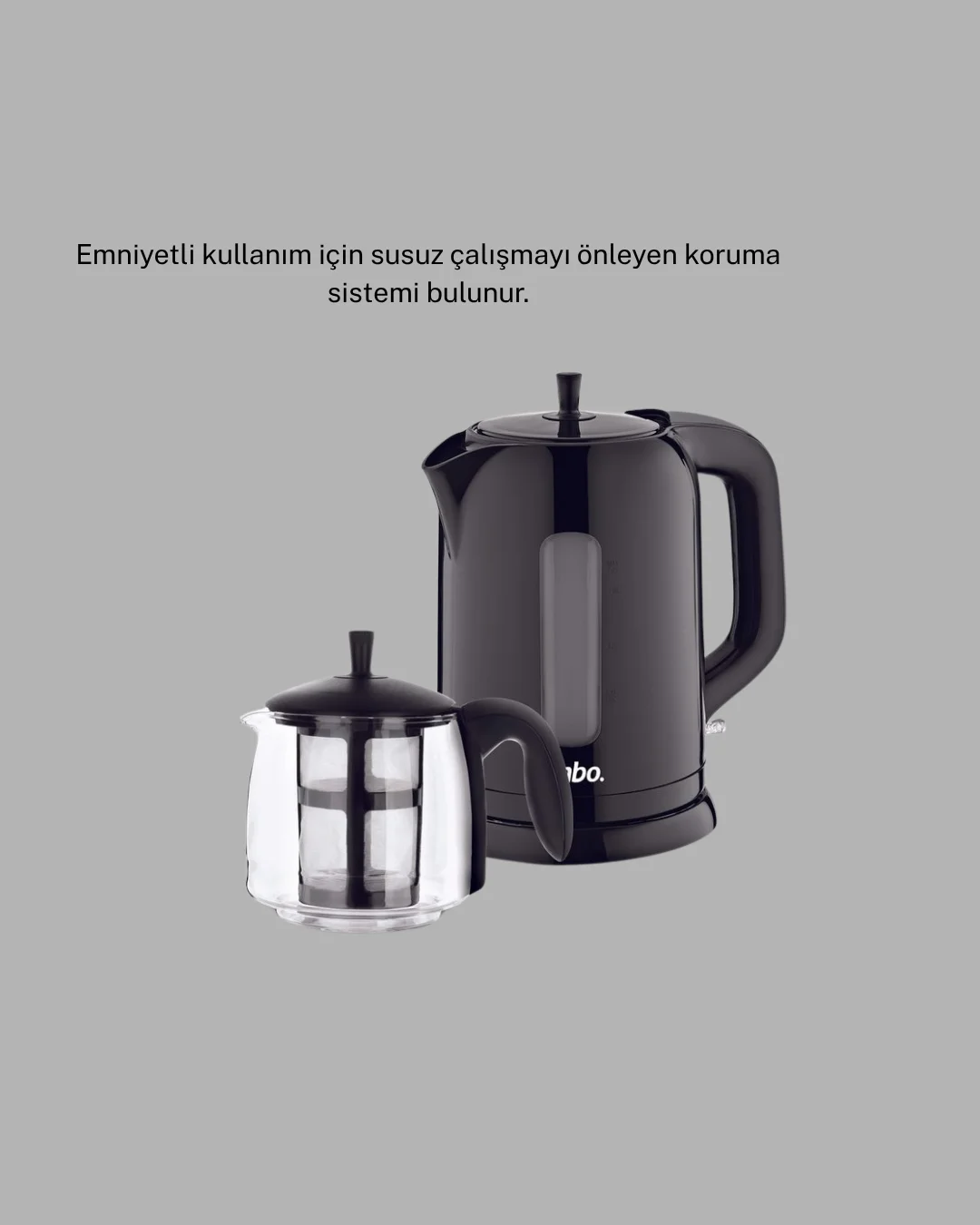 Sinbo STM 5840 Elektrikli Çay Makinesi 1800W Cam Demlik ve Sıcak 