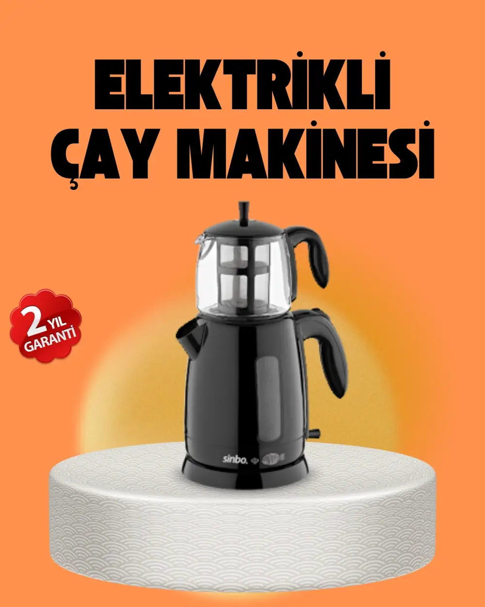 Sinbo STM 5840 Elektrikli Çay Makinesi 1800 Watt 1,7 Litre