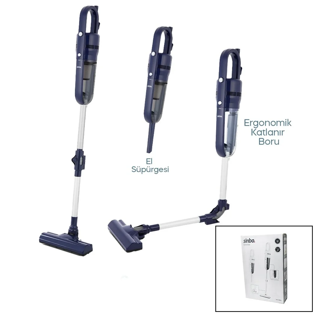 Sinbo Svc-8625 Dikey Elektrikli Pratik Süpürge Ergomik Katlanabilir Boru - Esnek Hareket 600w Motor - 3 Hepa Filtre Bx40 Fiyatı, Yorumları ve Özellikleri