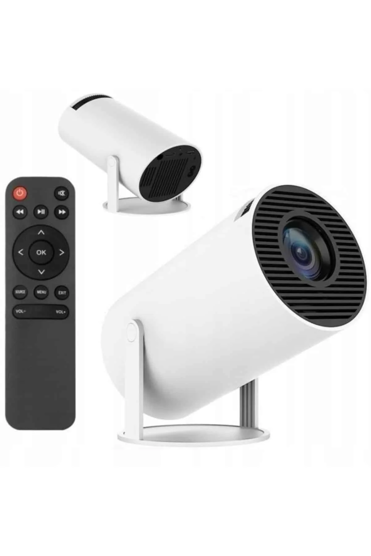 Sinema Projektörü Android HDMI USB WİFİ Ses Çıkışlı Ayaklı Projeksiyon Taşınabilir Yeni Nesil