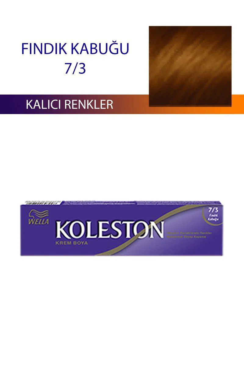 Single Tüp Saç Boyası Fındık Kabuğu 7/3 - Wella Koleston ile Uyumlu Kalıcı Saç Boyası %100 Beyaz Kapama Fiyatı, Yorumları ve Özellikleri