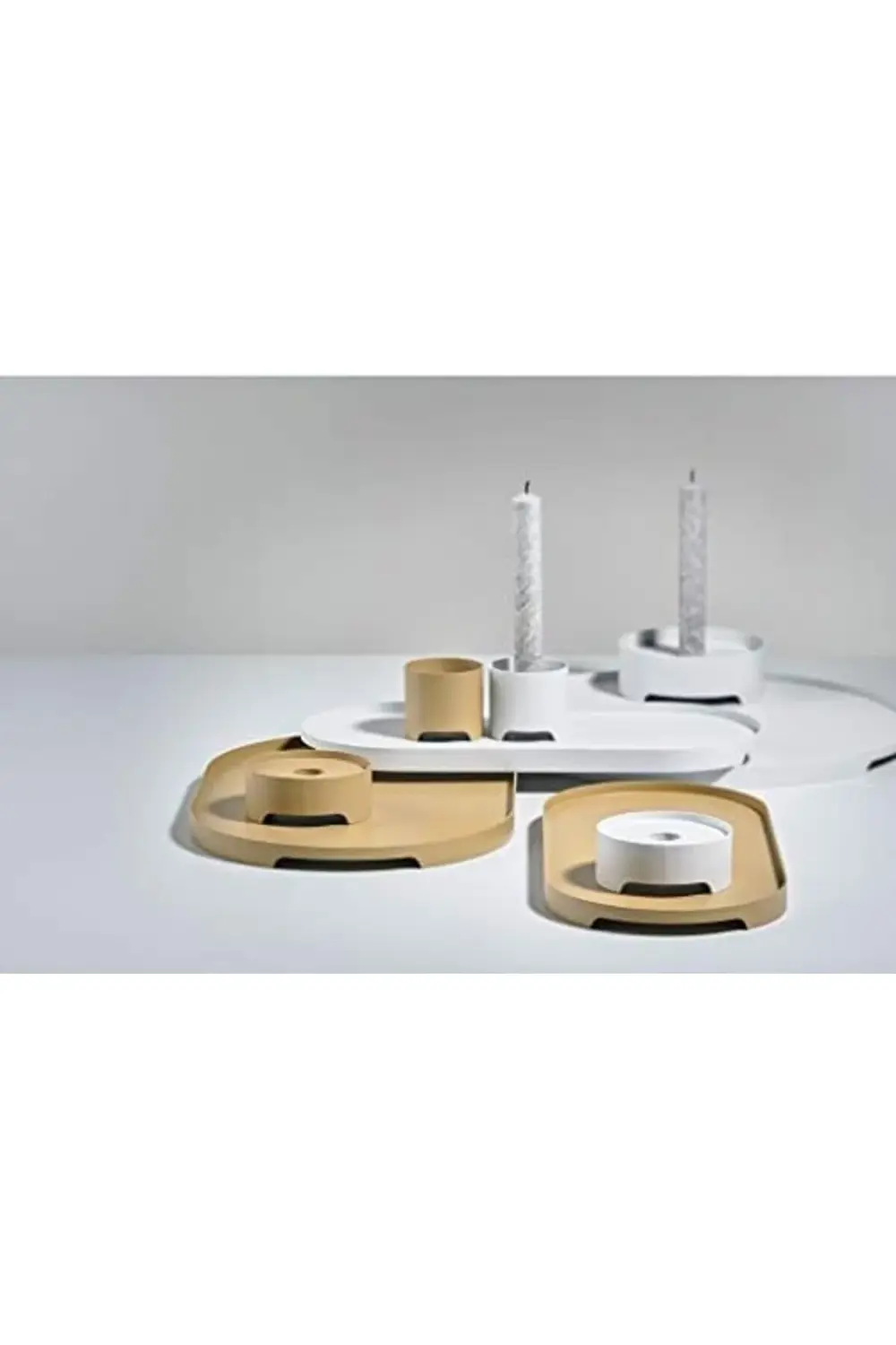 Singles servis tepsisi, dekoratif metal tepsi, 35 x 23 cm, siyah